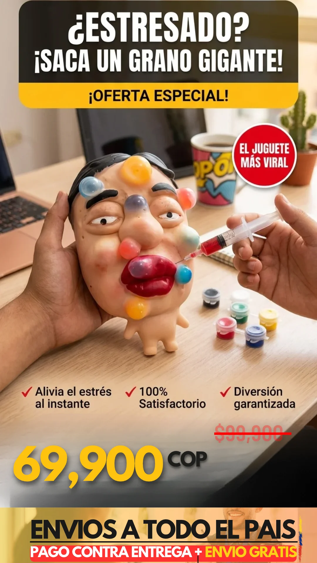 CARA ANTIESTRES GRANO DE COLORES