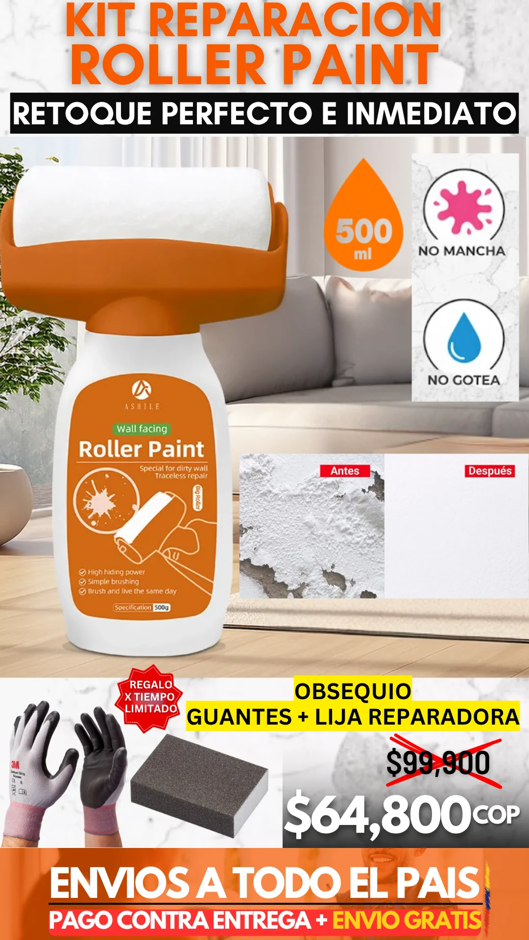 REPARADOR PAREDES + RODILLO
